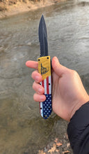 Load image into Gallery viewer, Don't Tread On Me OTF Knife