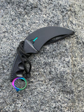 Load image into Gallery viewer, Rainbow Karambit Knife