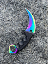 Load image into Gallery viewer, Rainbow Karambit Knife