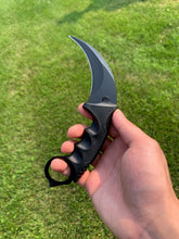 Load image into Gallery viewer, Black Karambit Knife