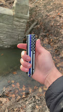 Load and play video in Gallery viewer, Thin Blue Line OTF Knife
