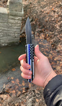 Load image into Gallery viewer, Thin Blue Line OTF Knife
